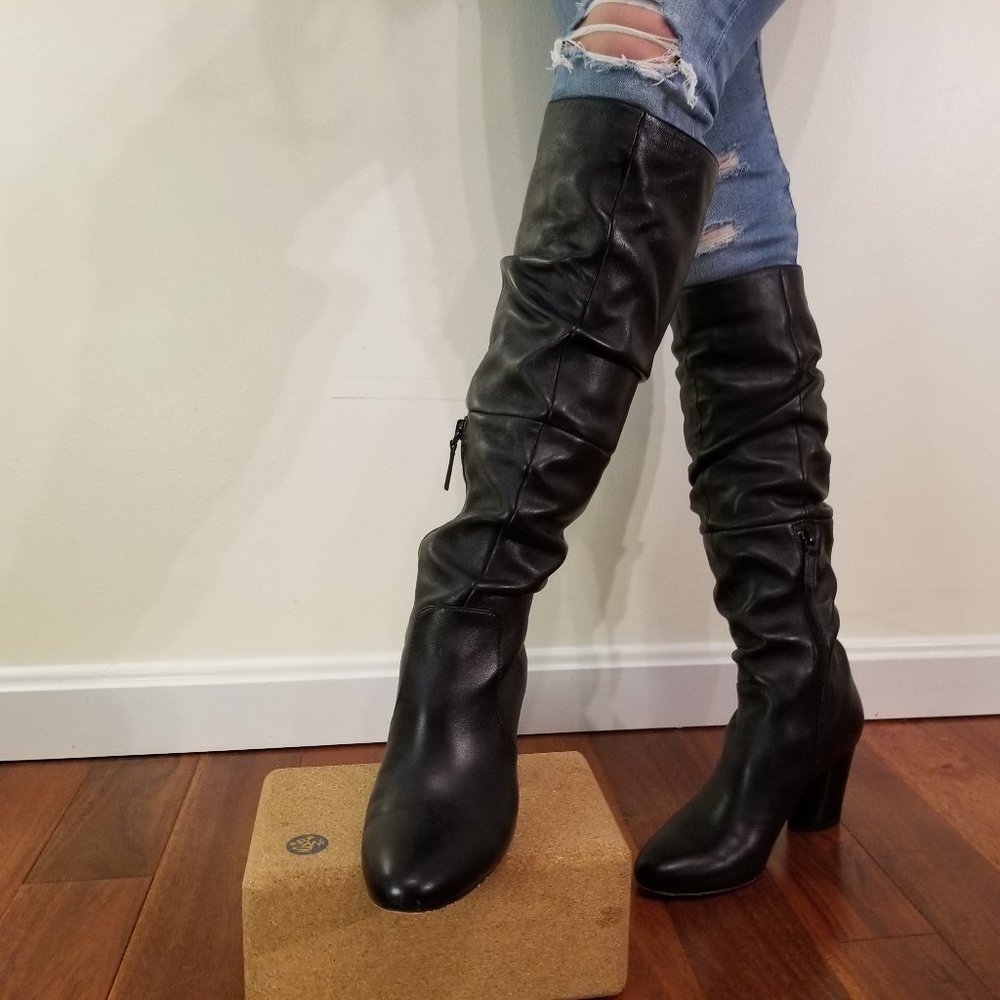 Black Tall Chunky Boots